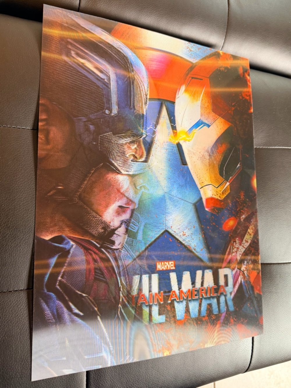 Marvel Captain America Civil War 3D Holographic Poster
